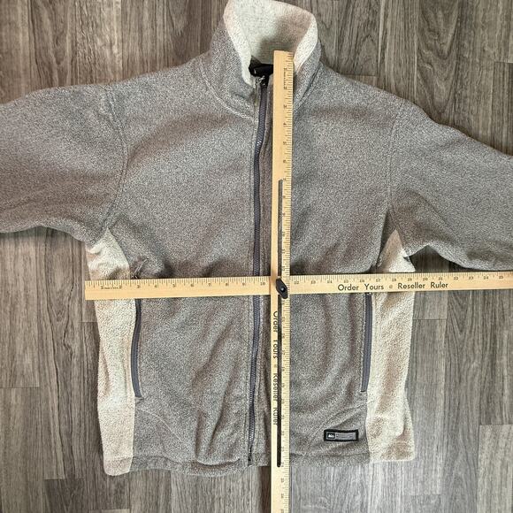 Patagonia Polartec “Zip-In” Fleece Full Zip Jacket Gray Sherpa Trim Outdoor - Picture 6 of 6